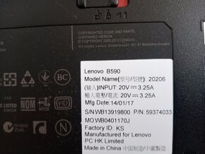 rozpredám notebook Lenovo B590 - 5