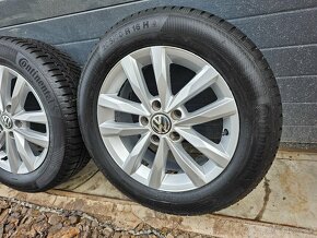 Zimná Sada Volkswagen +Zánovné Pneu 205/60 R16 Touran - 5