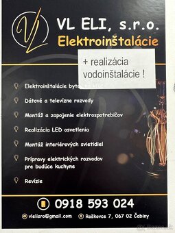 Elektroinštalačné a vodoinštalačné práce - 5