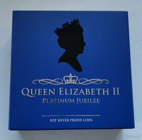 Platinové jubileum královny Alžběty II.2022, stříbrná mince - 5