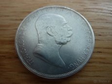 Strieborná R-U 5 koruna 1908 jubilejná v krásnom stave - 5