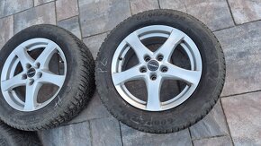 Sada zimných pneumatík 215/60 R16 + elektróny Borbet - 5