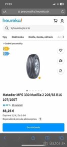 Matador MPS 330 Maxilla 2 205/65 R16 107/105T - 5