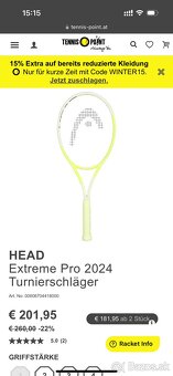 Tenisová Raketa Head Extreme PRO 2024 - 5