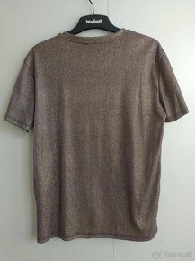 Dámske/dievčenské nové trblietavé tričko s krátkym rukávom ( - 5