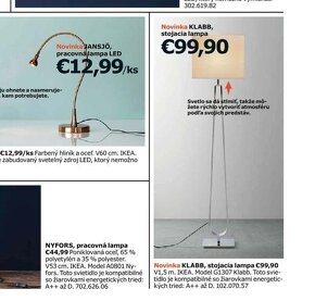 Ikea KLABB stojacia lampa stmievateľná - 5