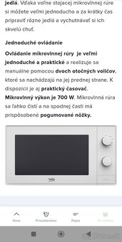 Mikrovlnka BEKO biela - 5