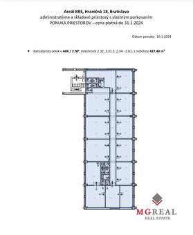 Kancelársky celok 427m2, Bratislava, Ružinov, Hraničná - 5