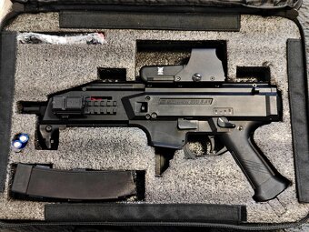 Airsoft CZ Scorpion EVO 3 A1 + upgrade a príslušenstvo - 5