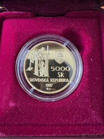 zlata minca 5000Sk 1997 Banská Štiavnica - TOP STAV - 5