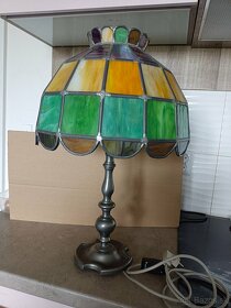 Tiffany stolní lampa starožitna 55x40cm - 5
