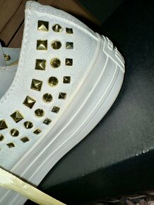 converse white/gold original trendy tenisky-botasky - 5