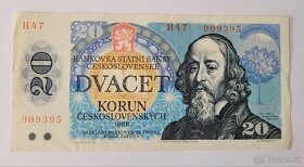 20 korun 1988 seria H47 2 po sebe iduce cisla - 5