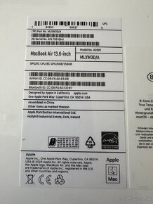 MacBook Air M2 13.6 8/256 gb Space grey-nerozbalený, záruka - 5