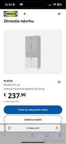 Skriňa/vitrína IKEA PLATSA 80x42x191cm - 5