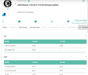 Hliníkové disky AZW Massa VW,ŠKODA,AUDI, CUPRA - 5