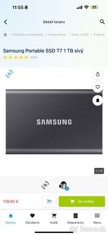 Samsung SSD T7 1TB - šedý - 5