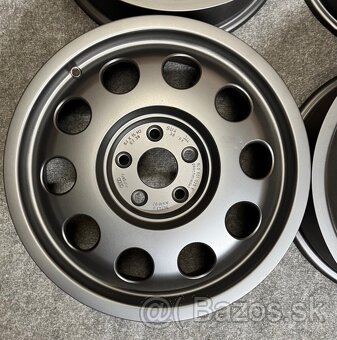 5x100 R15 Original Audi A3 ET 38 čierna matna - 5