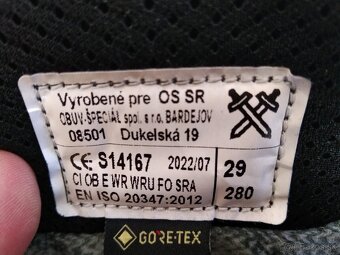 Predám nové vojenské  kanady Gore-Tex - 5