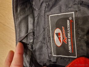 Kožená / Polyester moto bunda ARROW veľ. L - 5