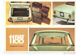 prospekty FIAT: 1100, 500L, 850 SPORT SPIDER - 5