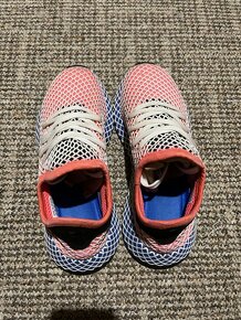 Adidas Deerupt Vel 38 červenomodré - 5