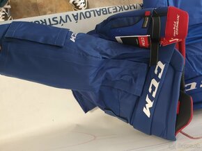 profi nohavice CCM FT4pro Velcro - L, XL modré, AKCIA - 5