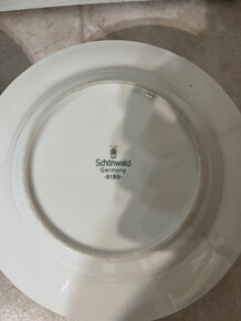 Nemecké porcelánové taniere Schönwald - 12 ks - 5