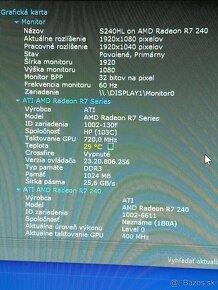 HP 4x3,5ghz,8gb,240ssd,amd r7 -240.. - 5