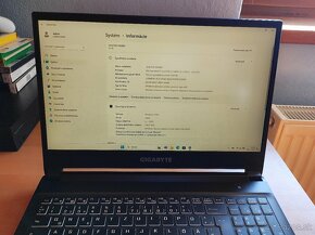 Herný notebook Gigabyte G5 i5-11400H RTX 3060 - 5