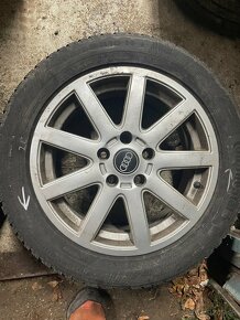 Audi elektrony 5x112+zimné gumy - 5