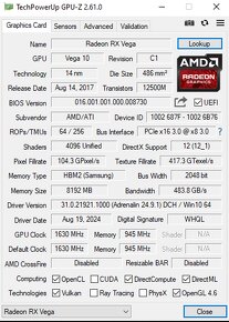 Graficka karta Radeon RX VEGA 64 8GB/2048bit HBM2 HDMI 3xDP - 5