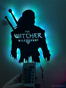 Witcher Wild Hunt LED Dekoracia na stenu - 5