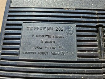 Tranzistorové rádio Meridian 202 - 5