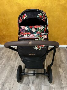 Cybex priam 4.0 Spring blossom dark a rose gold podvozok - 5