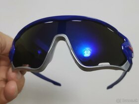 Kvalitné cyklistické okuliare s filtrom UV400 modré / čierne - 5
