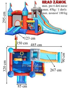 Nafukivaci skakaci hrad Prenajom - 5