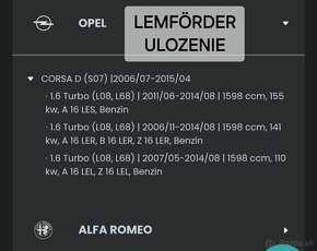 Ulozenie Motora Fiat, Alfa Romeo, Opel, Abarth - 5