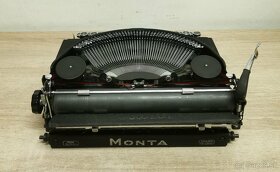 Starožitný písací stroj MONTA Portable z roku 1940 - 5