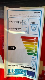 Predam novú nevyužitú Teplovzdušnú trúbu Hoover HOC3T718BD . - 5