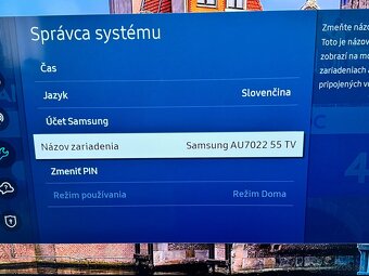 Samsung AU7022 55 palcová TV - 5