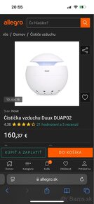 Duux DUAP02 Sphere White Zulhovace a cisticky vzduchu Duux - 5