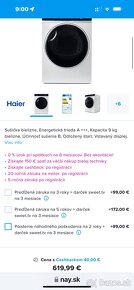 Predam Sušičku bielizne Haier HD90-A3979 v bielej farbe s te - 5