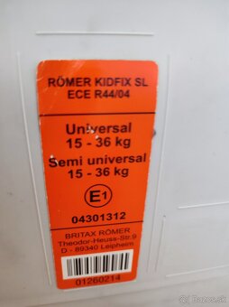 Autosedačka Romer kidfix SL - 5