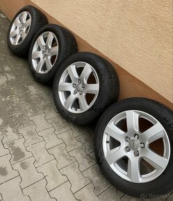 5x112 R17 ET37 7,5J + 225/55 R17 DUNLOP zimné - 5