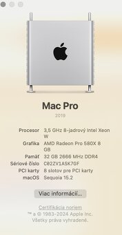 Apple Mac Pro (Tower) Intel Xeon W 8-Core 3.5 GHz - 5