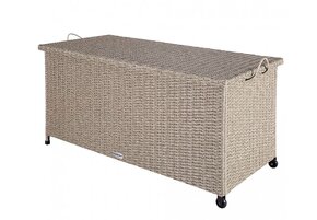 Záhradný úložný ratanový box 122x56x61cm s kolieskami 3 farb - 5