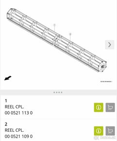 Diely na claas V1050 typ 529 - 5