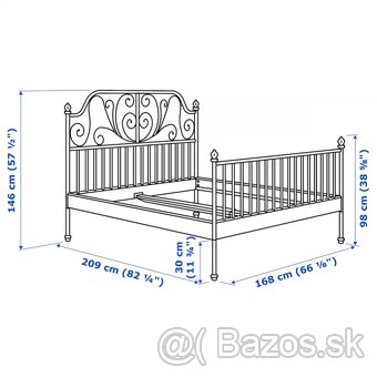 Postel LEIRVIK + rost (160x200) + matrace MORGEDAL (80x200) - 5