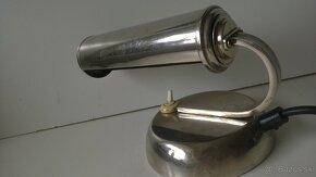 ART DECO-  stolová lampa-chrom-funkčná - 5